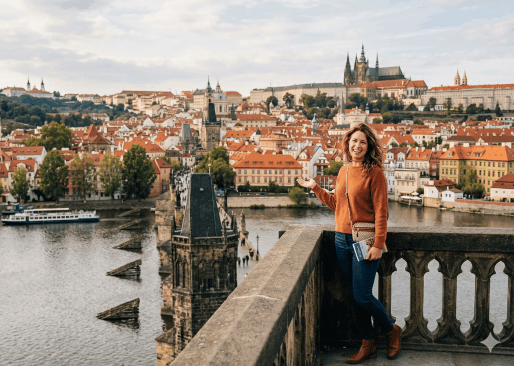 mujer-feliz-sonriendo-posando-ante-la-vista-de-praga