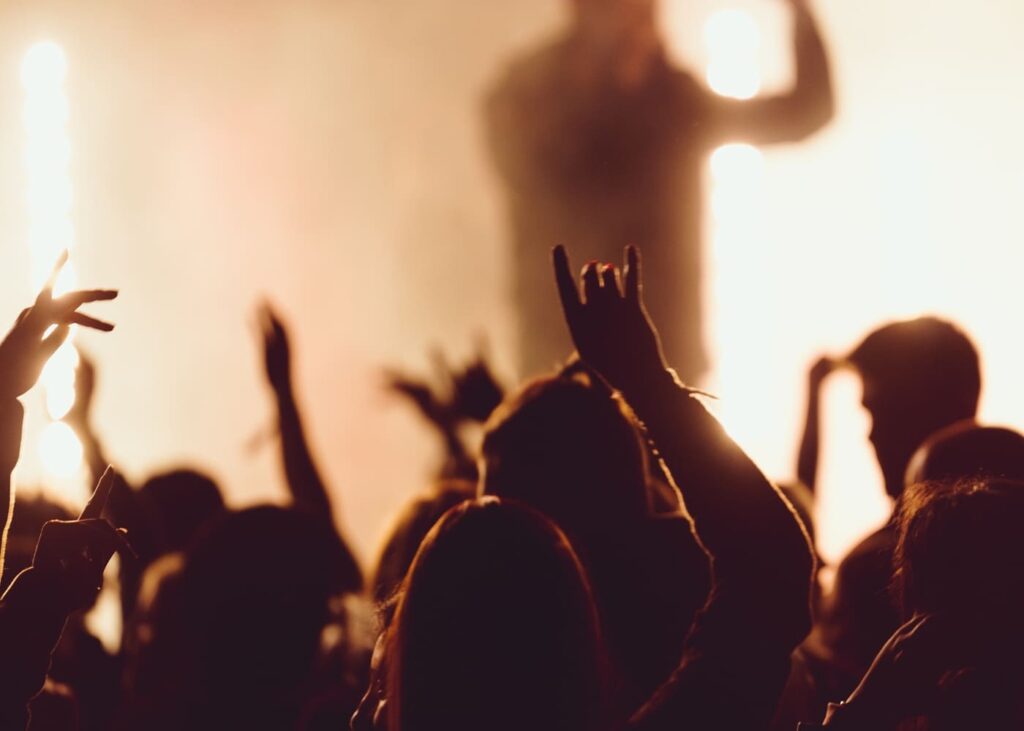 publico-que-baila-delante-de-un-cantante-en-concierto