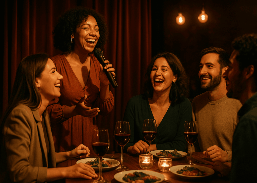 grupo-de-amigos-que-asisten-a-una-cena-espectaculo