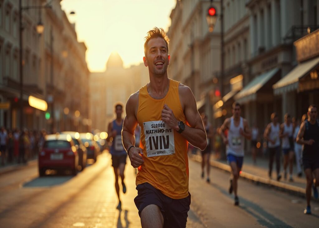hombre-que-sonrie-mientras-corre-un-maraton