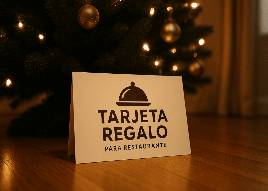 tarjeta-regalo-de-restaurante-al-pie-de-un-árbol-de-navidad