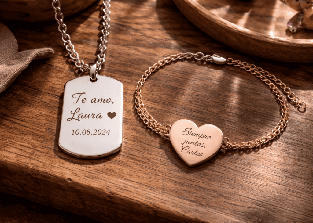 joyas-grabadas-para-pareja-colocadas-sobre-una-mesa-de-madera
