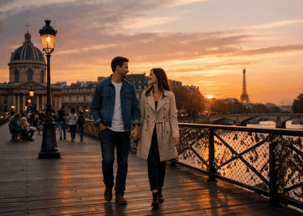 couple-que-camina-de-la-mano-en-el-pont-des-arts-al-atardecer
