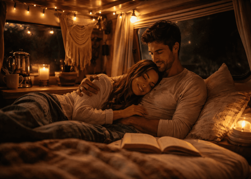 pareja-sonriente-abrazandose-en-una-cama-en-un-carromato