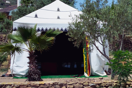 Dos noches en hayma con experiencia bienestar para 2 en Ecocamping Oasis Al Hamam en Lucaneina de las Torres (Almería)