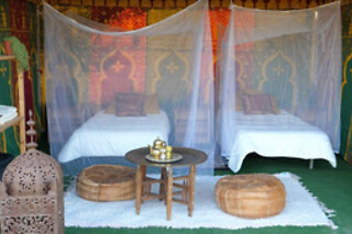 Dos noches en hayma con experiencia bienestar para 2 en Ecocamping Oasis Al Hamam en Lucaneina de las Torres (Almería)