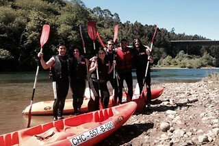 Un descenso del Sella en canoa para 2 adultos y un niño con Kayak Aventura en Las Rozas (Asturias)