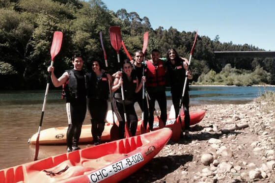Un descenso del Sella en canoa para 2 adultos y un niño con Kayak Aventura en Las Rozas (Asturias)
