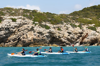 Alquiler kayak doble sin guía en Vilanova i la Geltrú (Barcelona)
