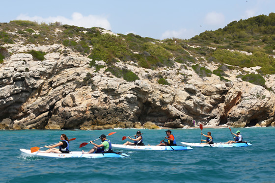 Alquiler kayak doble sin guía en Vilanova i la Geltrú (Barcelona)