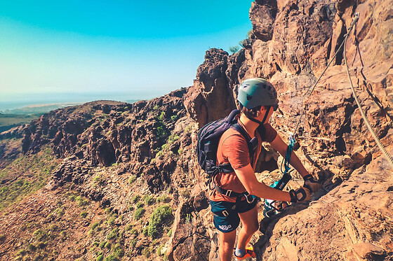Vía ferrata al sur de Gran Canaria