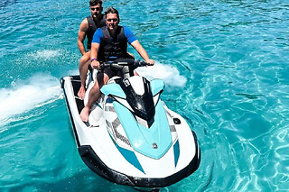 Excursión en moto acuática con guía hasta Cala Salada, en Ibiza