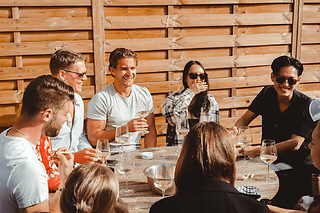 Cata de vinos en las azoteas de Barcelona