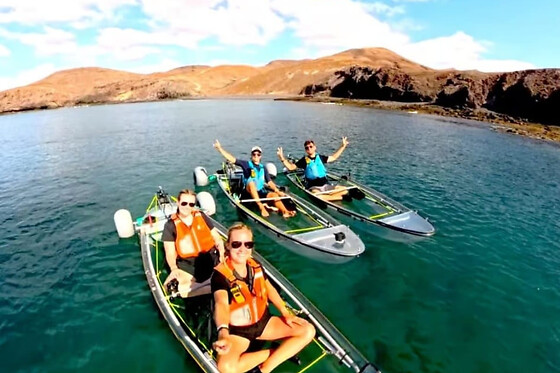 Excursión guiada en kayak de mar desde Tarajalejo, en Fuerteventura
