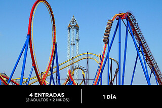 Parque Warner Familia - 1 día / 1 parque - 2 adultos y 2 niños