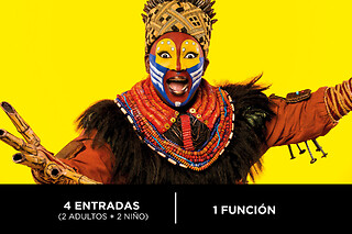 El Rey León Familia - 4 entradas