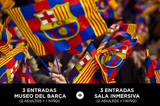 FC Barcelona Museo - 2 adultos + 1 niño