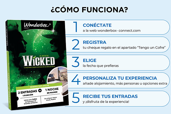 Wicked - 2 entradas + 1 noche