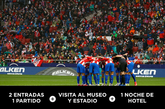 Atletico Madrid - 1 partido + 1 noche + tour
