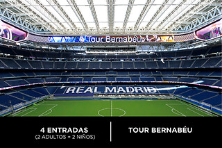 Real Madrid Tour Bernabéu Familia - 2 adultos + 2 niños