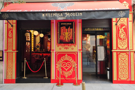 Una comida o una cena para 2 en Restaurante Artemisa Moulin Lounge en Madrid