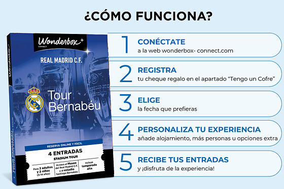 Real Madrid Tour Bernabéu Familia - 2 adultos + 1 niño