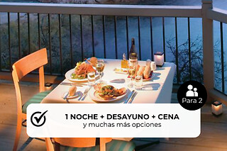 Noche con cena romántica
