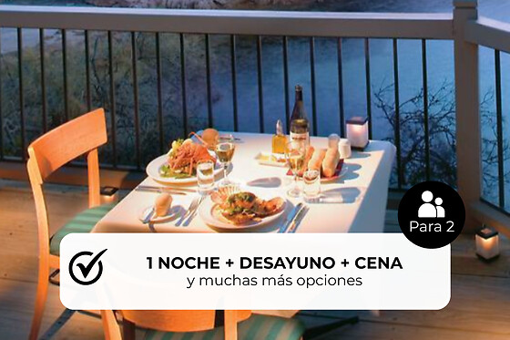 Noche con cena romántica