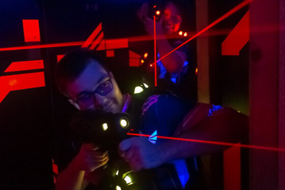 Una partida de Laser Game para 2 en Laser Game Evolution en Castellón de la Plana