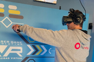Una partida de Laser Game para 2 en Laser Game Evolution en Castellón de la Plana