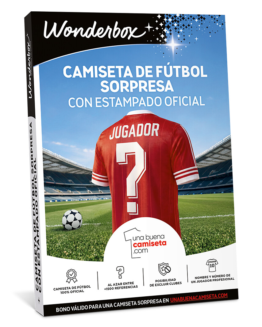 Camiseta de fútbol sorpresa con estampado oficial