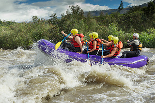 Un descenso de rafting  para 2 en Rafting Llavorsí en Llavorsí (Lleida)
