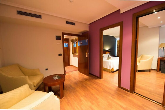 Una noche en suite con bañera hidromasaje para 2 en Hotel Segovia Sierra de Guadarrama en Los Ángeles de San Rafael (Segovia)