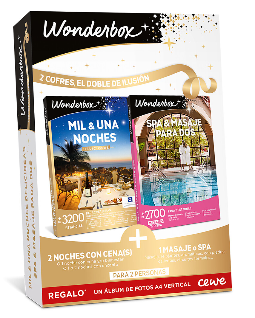 Mil & una noches deliciosas + Spa y masaje para dos