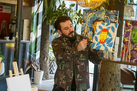 Una actividad Art & Wine para 2 en Art Wine by H e