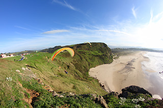 Un vuelo "Pico del Sol" en parapente biplaza para 1 en Parapentalia en Gijón (Asturias)