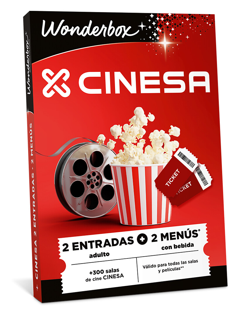 Cine + menú para 2 personas