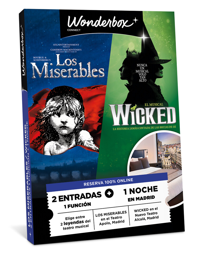 Multi-Espectáculo - Wicked / Los Miserables + 1 noche