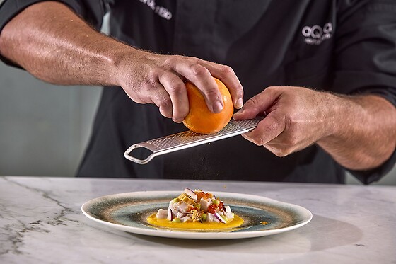 Un menú Ruta de sabor para 2 en Restaurante aQua en Hotel Luz Castellón**** en Castellón de la Plana