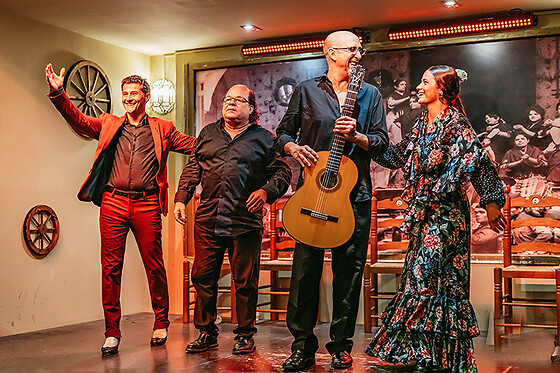 Un show flamenco con cocktail para 1 en Tablao Flamenco La Cantaora en Sevilla